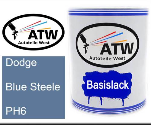 Dodge, Blue Steele, PH6: 1L Lackdose, von ATW Autoteile West.